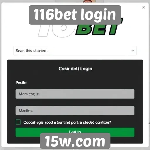 Login no site 116bet como criar uma conta