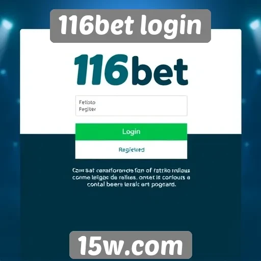 Novo método de registro no site 116bet